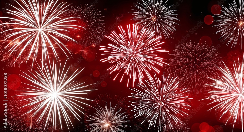 Red and white theme abstract sparkles and fireworks background wallpaper Red and white theme abstract sparkles and fireworks background wallpaper