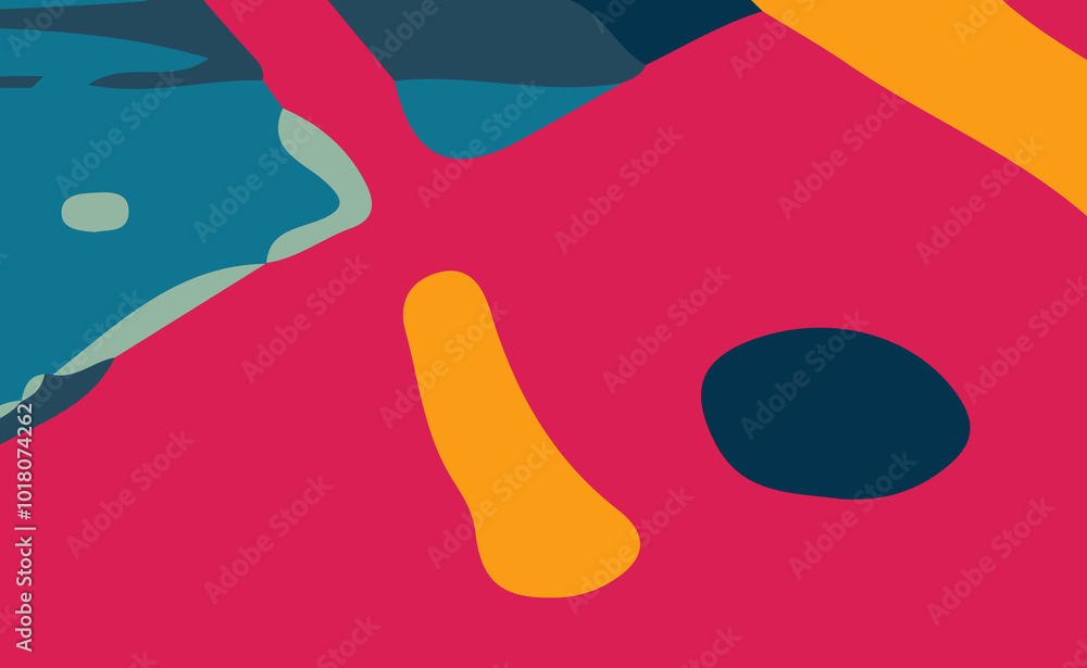 Abstract background with Untidy Shapes