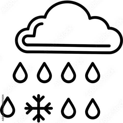 Freezing Rain Icon