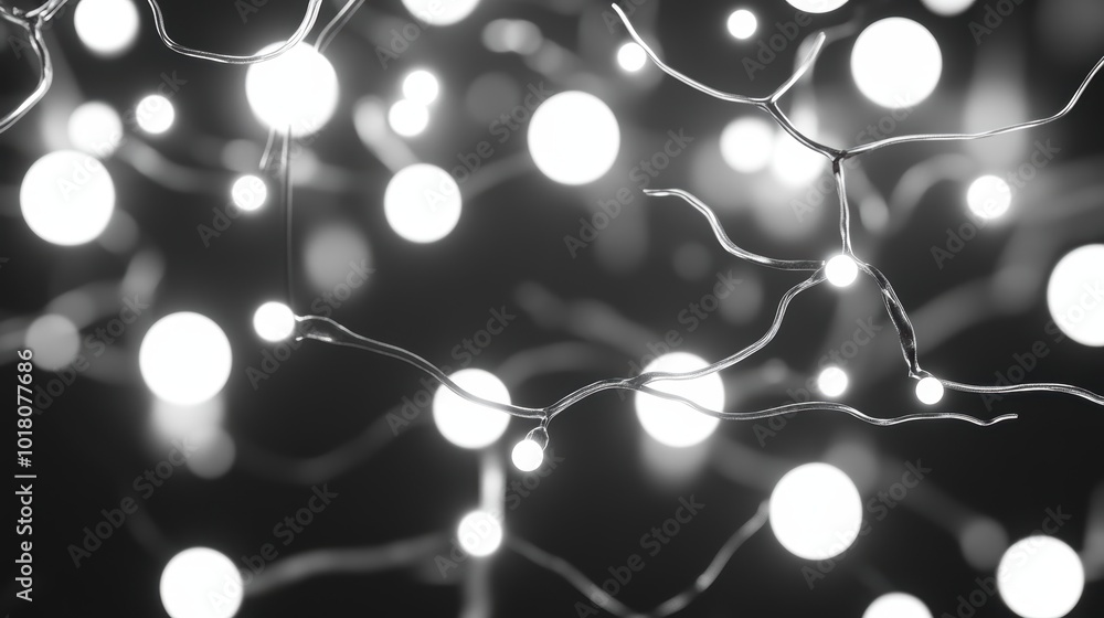 Softly glowing white led fairy lights in the dark Softly glowing white led fairy lights in the dark