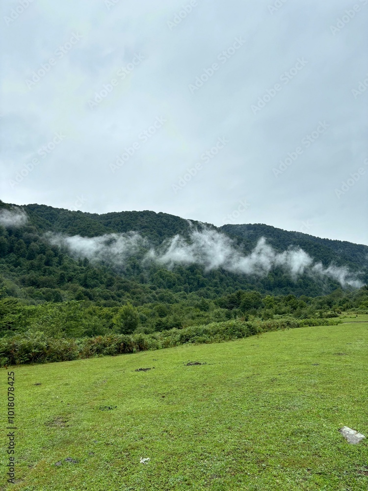 Fototapeta premium clouds over the mountain