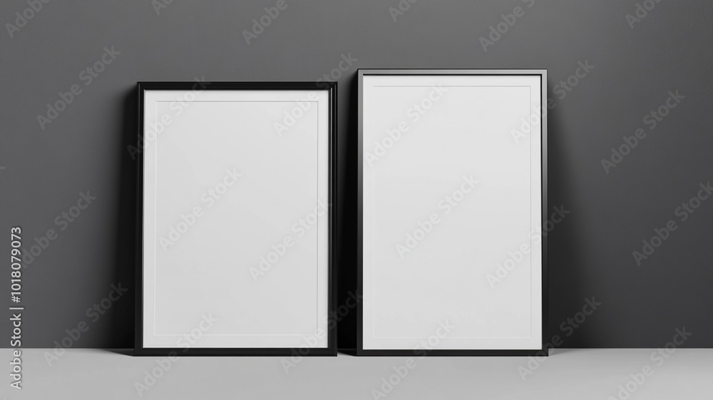 Small frame blank poster mockup Small frame blank poster mockup