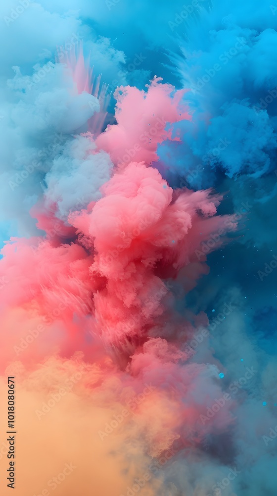 Holi Abstract Colorful Smoke Explosion Background Holi Abstract Colorful Smoke Explosion Background
