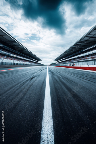 Obraz na płótnie Race Track Perspective w salonie