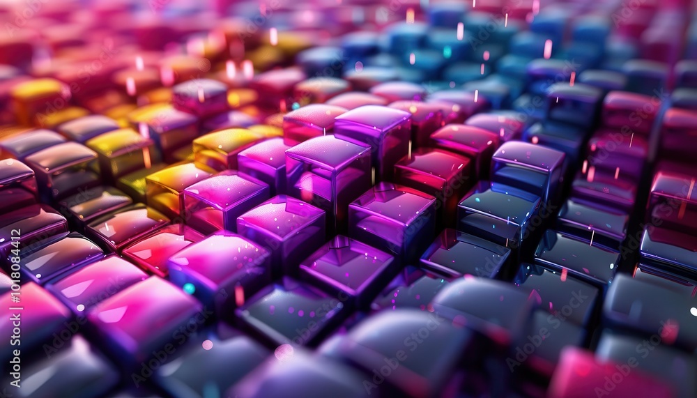 Voxel art creations, 3D render, blocky shapes, vibrant colors, digital art Voxel art creations, 3D render, blocky shapes, vibrant colors, digital art