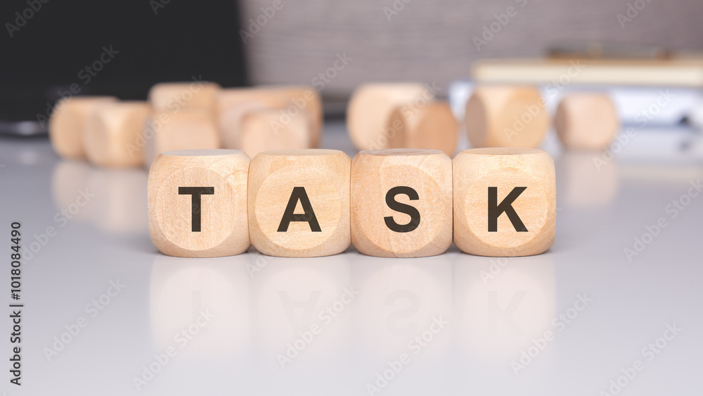 Engaging Wooden Blocks Spelling Task Displayed on an Aesthetic Minimalist Desk Setting Engaging Wooden Blocks Spelling Task Displayed on an Aesthetic Minimalist Desk Setting
