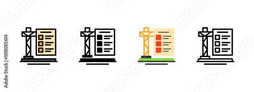 Set of Site Preparation Icon