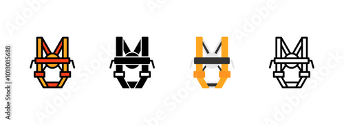 Set of Fall Protection Icon