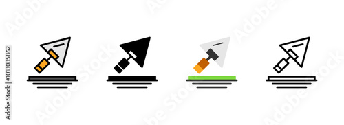 Set of Trowel Icon