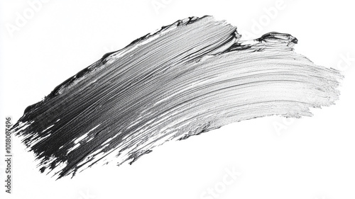 Grey paint strokes on a white background.