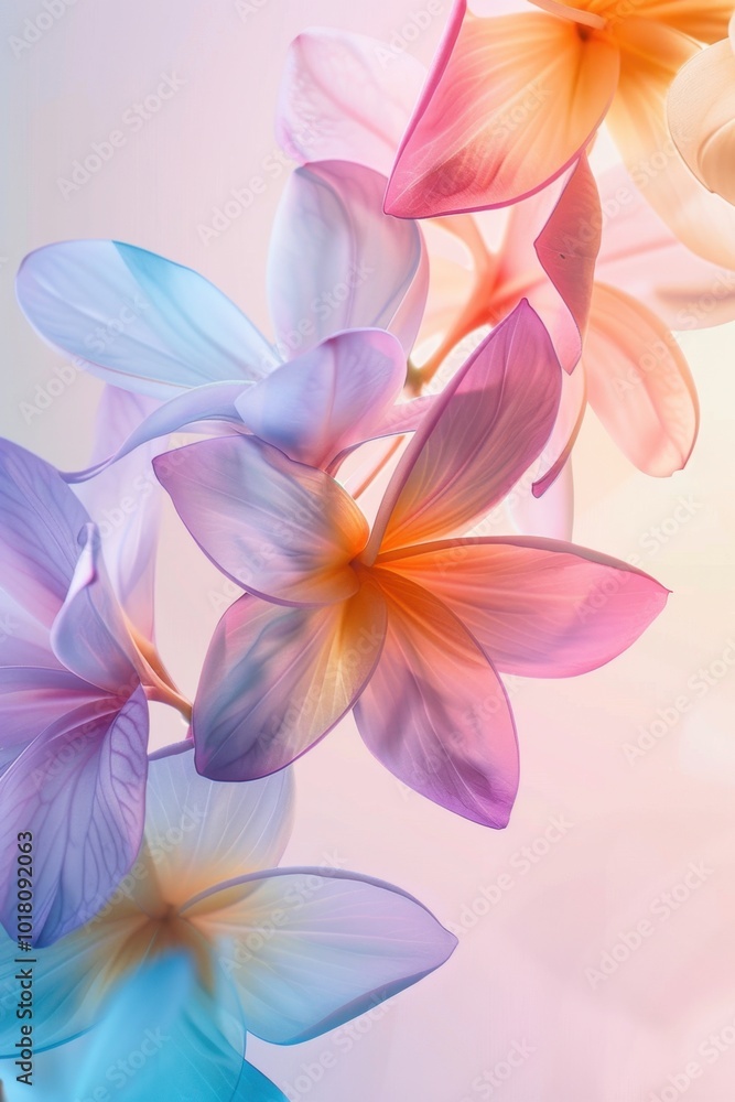 Pastel Colored Flowers Background in Pink, Purple and Blue Hues Pastel Colored Flowers Background in Pink, Purple and Blue Hues
