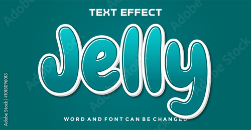 Jelly editable text effect