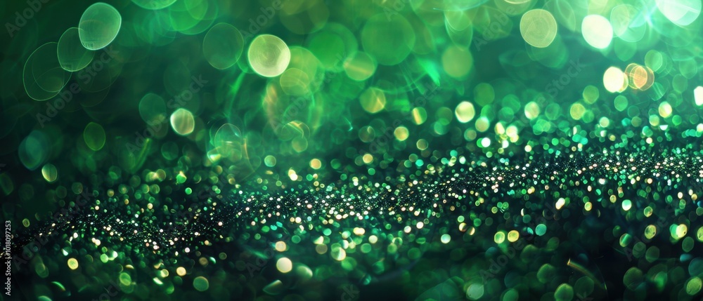 Enchanting Emerald Green Bokeh Background for Elegant Designs Enchanting Emerald Green Bokeh Background for Elegant Designs