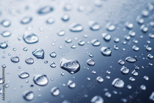 Crystal Clear Water Droplets on Waterproof Texture 