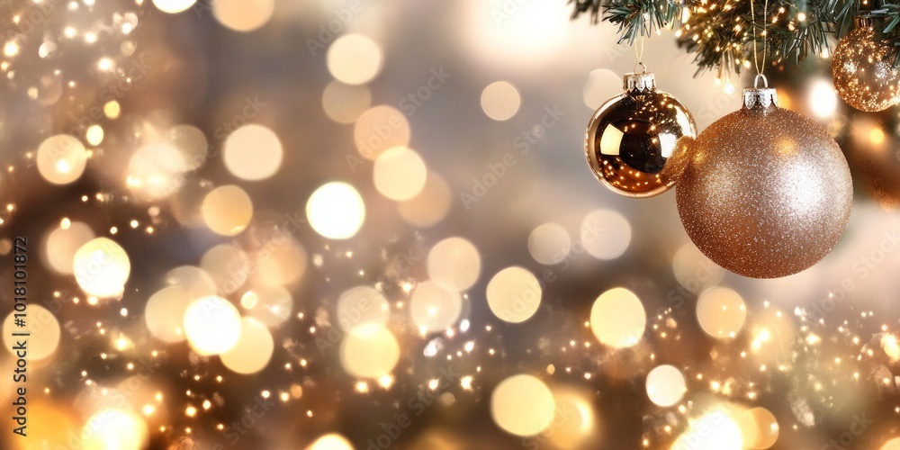 golden christmas balls on christmas tree golden christmas balls on christmas tree