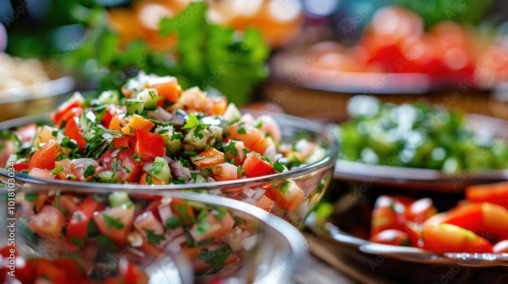 A close-up of a nutritious meal prepared with fresh, organic ingredients , wide background A close-up of a nutritious meal prepared with fresh, organic ingredients , wide background