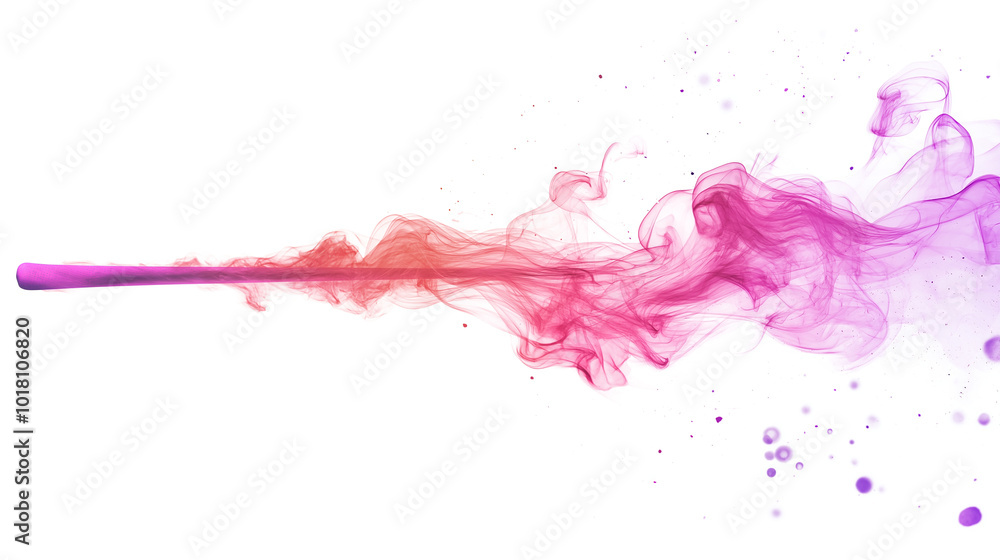 A colorful smoke trail with a blue, pink and purple line. The smoke trail is long and thin, and it is moving in a straight line. The colors of the smoke trail are vibrant and eye-catching A colorful smoke trail with a blue, pink and purple line. The smoke trail is long and thin, and it is moving in a straight line. The colors of the smoke trail are vibrant and eye-catching
