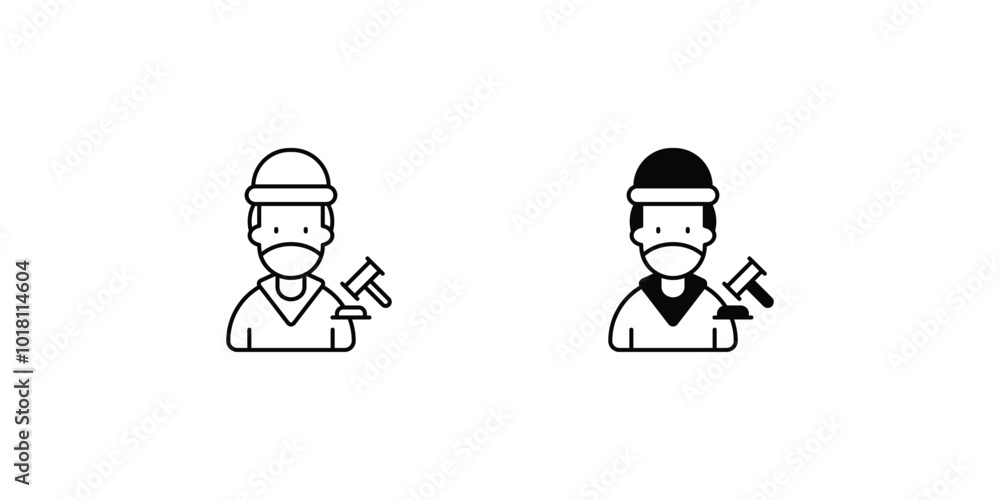criminal set icon with white background vector stock illustration criminal set icon with white background vector stock illustration