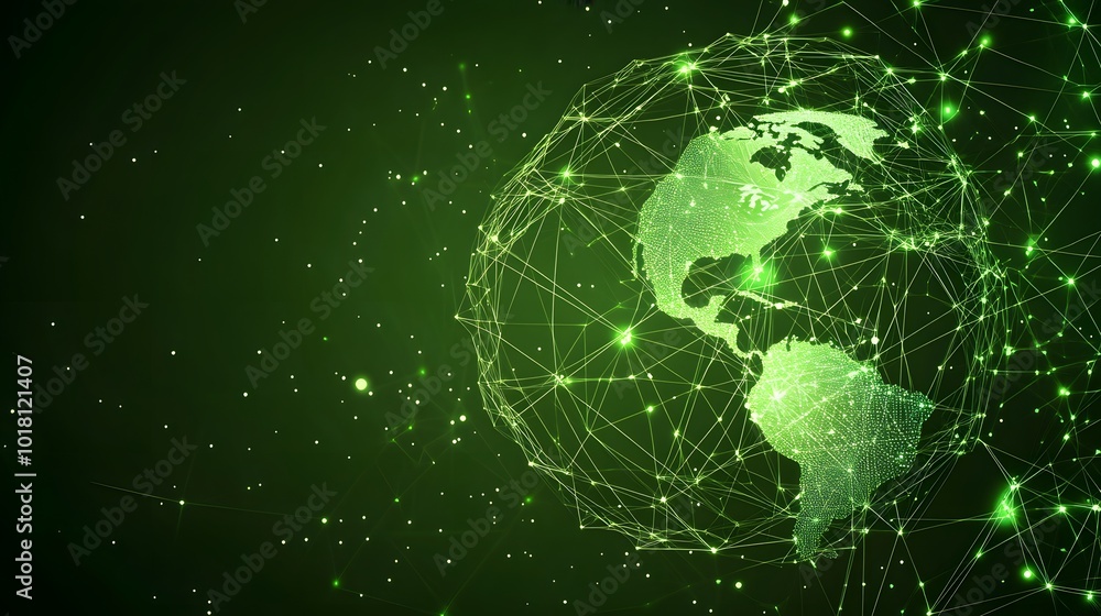 Map of the planet. Global social network. Future. Vector.Green futuristic background with planet Earth. Internet and technology. Floating Green plexus geometric background.
Map of the planet. Global social network. Future. Vector.Green futuristic background with planet Earth. Internet and technology. Floating Green plexus geometric background.