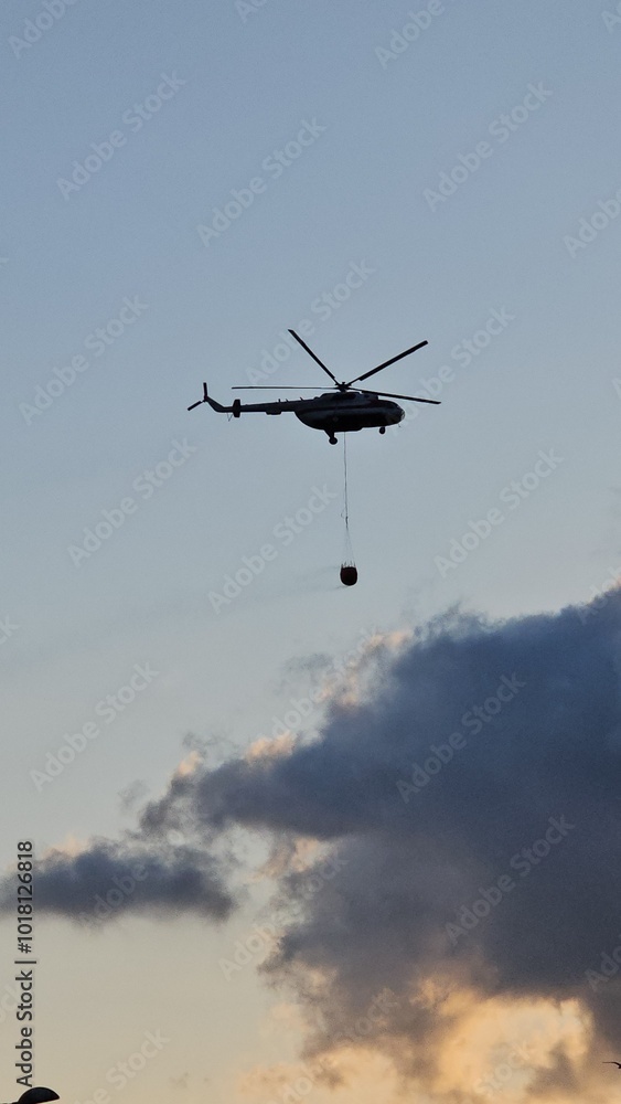 Fototapeta premium helicopter in action