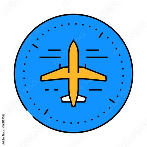 avionics systems aeronautical engineer line icon vector. avionics systems aeronautical engineer sign. isolated symbol illustration