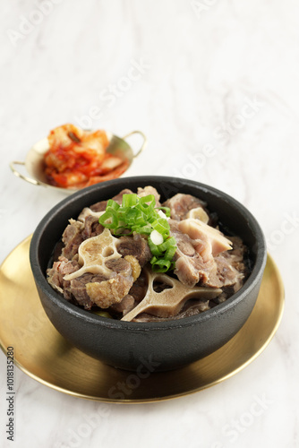 Korean Oxtail Soup or Kkori Gomtang photo