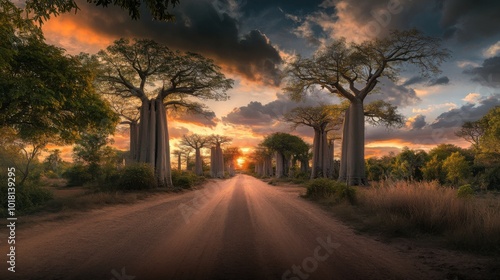 Golden Hour in the Avenue of Giants photo