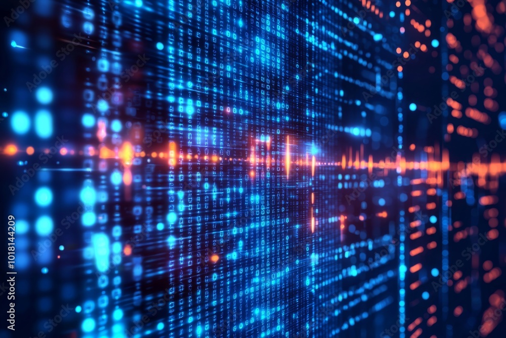 Digital Technology background of data and network created with Generative AI Digital Technology background of data and network created with Generative AI