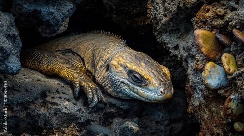 Misty Dawn on Galápagos' Lonesome Tropical Shores photo