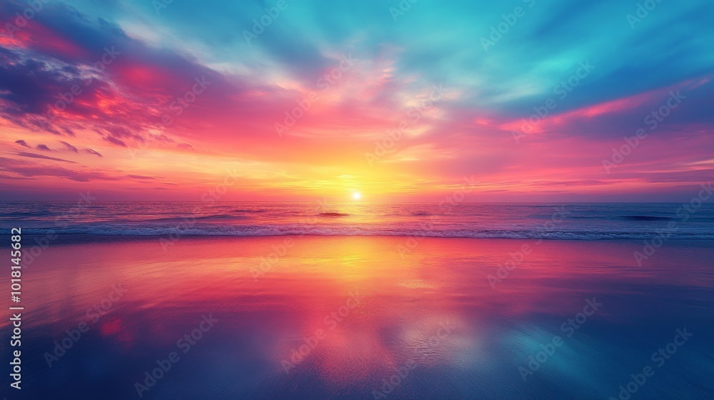 Naklejka premium Sunset Beach.