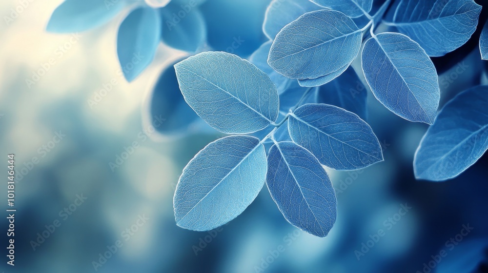 Blue Leaf Macro. Blue Leaf Macro.