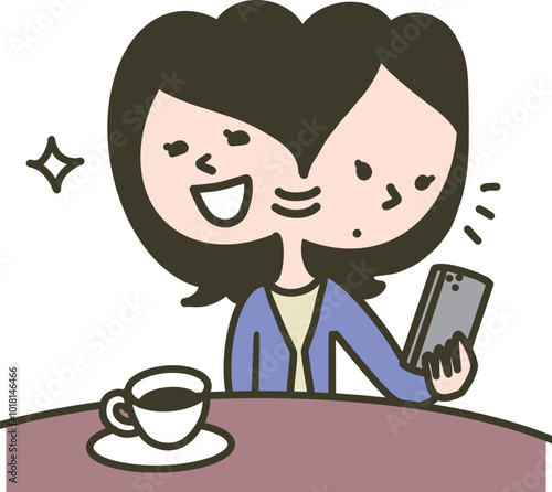 女性の裏の顔表の顔