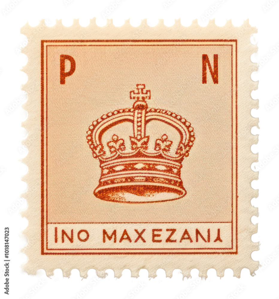 Obraz premium PNG Postage stamp mockup text document passport.