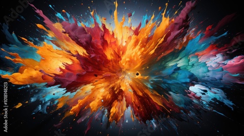 Abstract Color Explosion