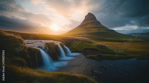 Icelandic Majesty Unfolds Beneath the Golden Light