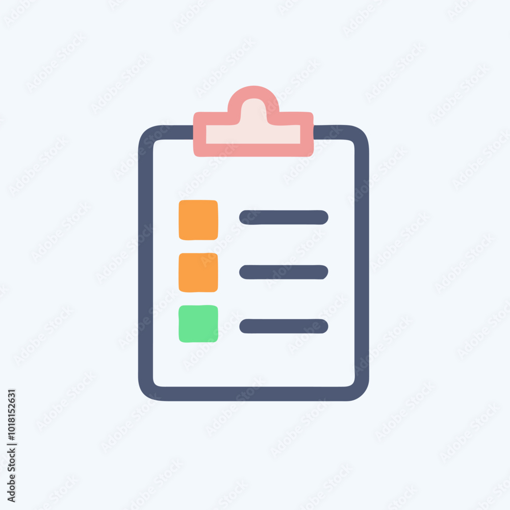 Clipboard icon vector art image. report icon Clipboard icon vector art image. report icon