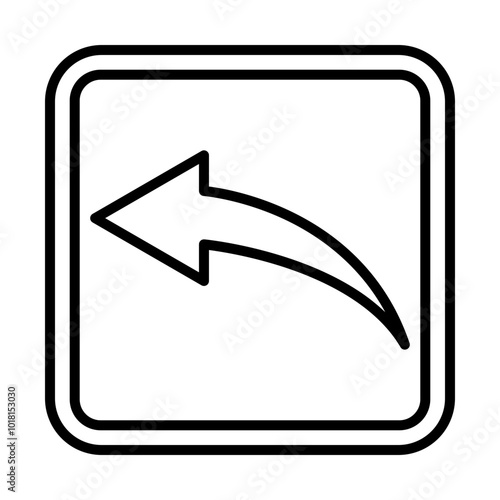 Shortcut Arrow line icon