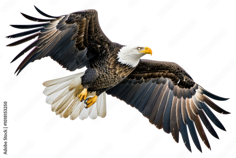 Obraz premium PNG American bald eagle animal flying bird.