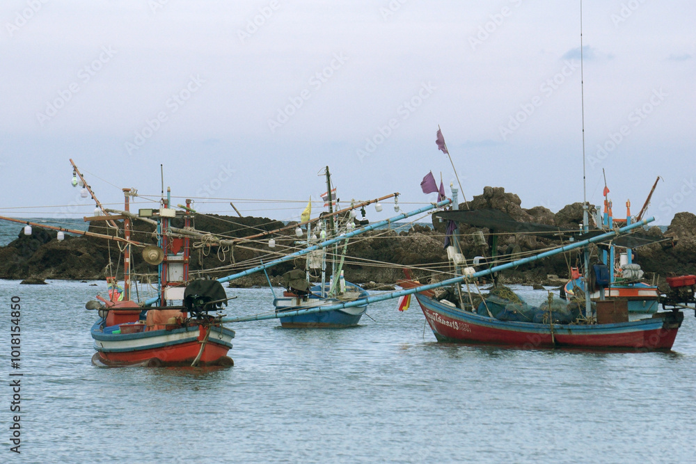 Fototapeta premium fishing boat in the sea