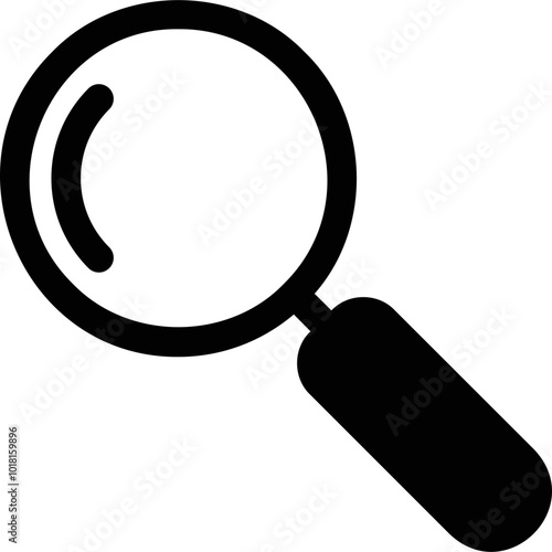 Simple vector icon magnifying glass
