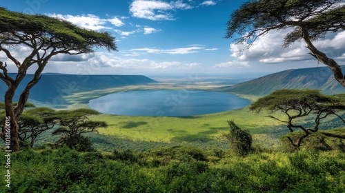 African Wilderness Majesty Under Golden Morning Sun photo