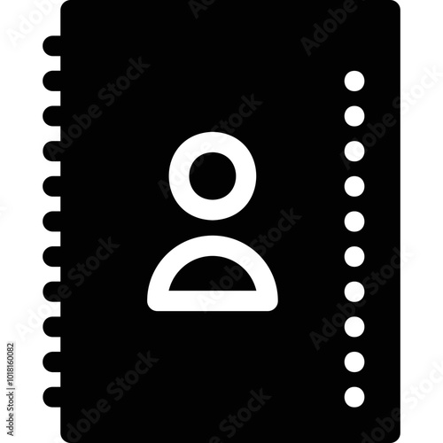 Simple vector icon phone book