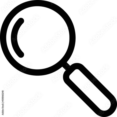 Simple vector icon magnifying glass