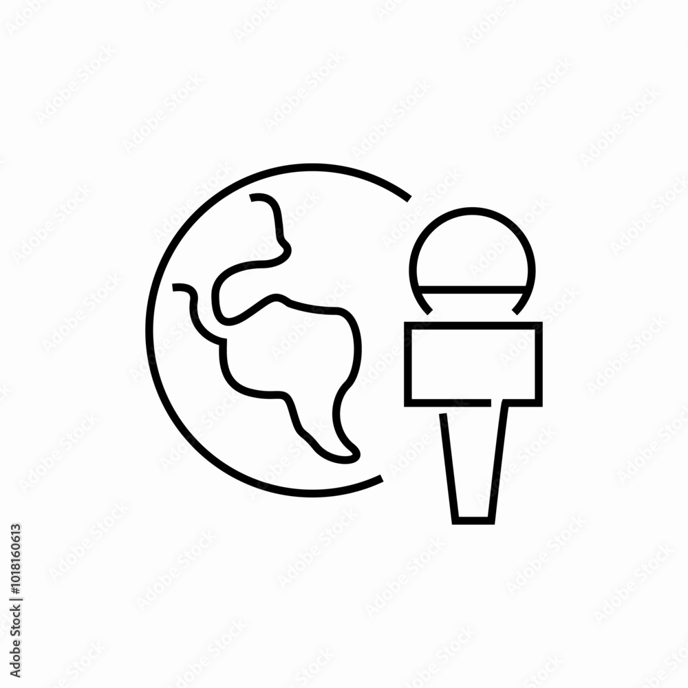global news icon sign vector global news icon sign vector