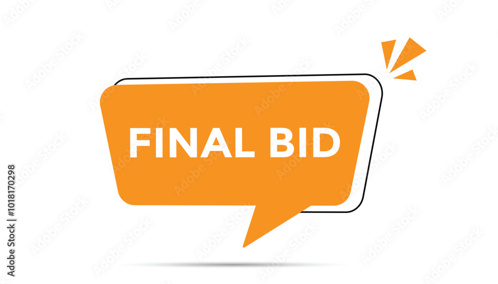 Final bid web banner templates. Vector Illustration Final bid web banner templates. Vector Illustration