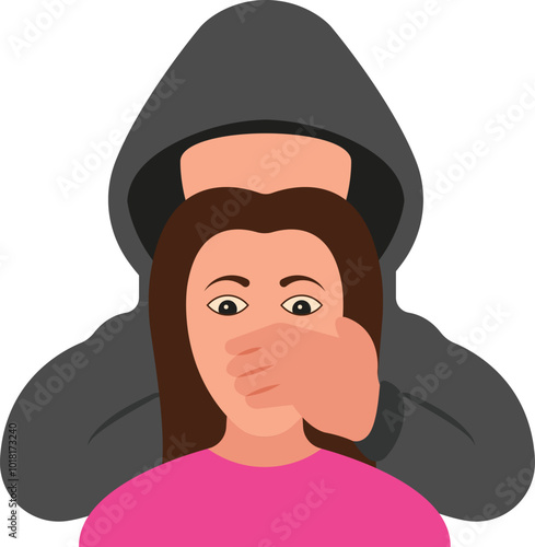  The act of abducting someone, often to demand a ransom or other conditions.