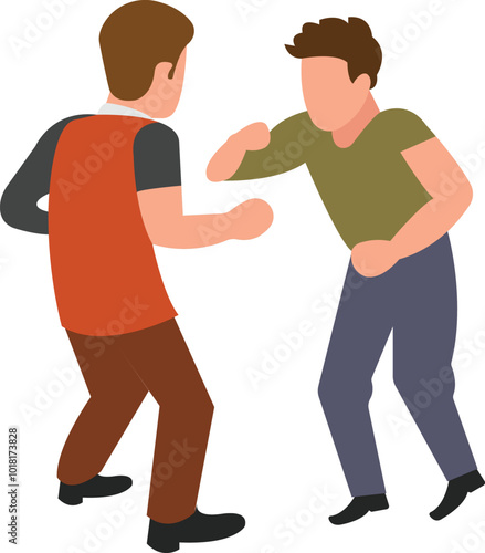  A physical altercation between individuals or groups, often violent.
