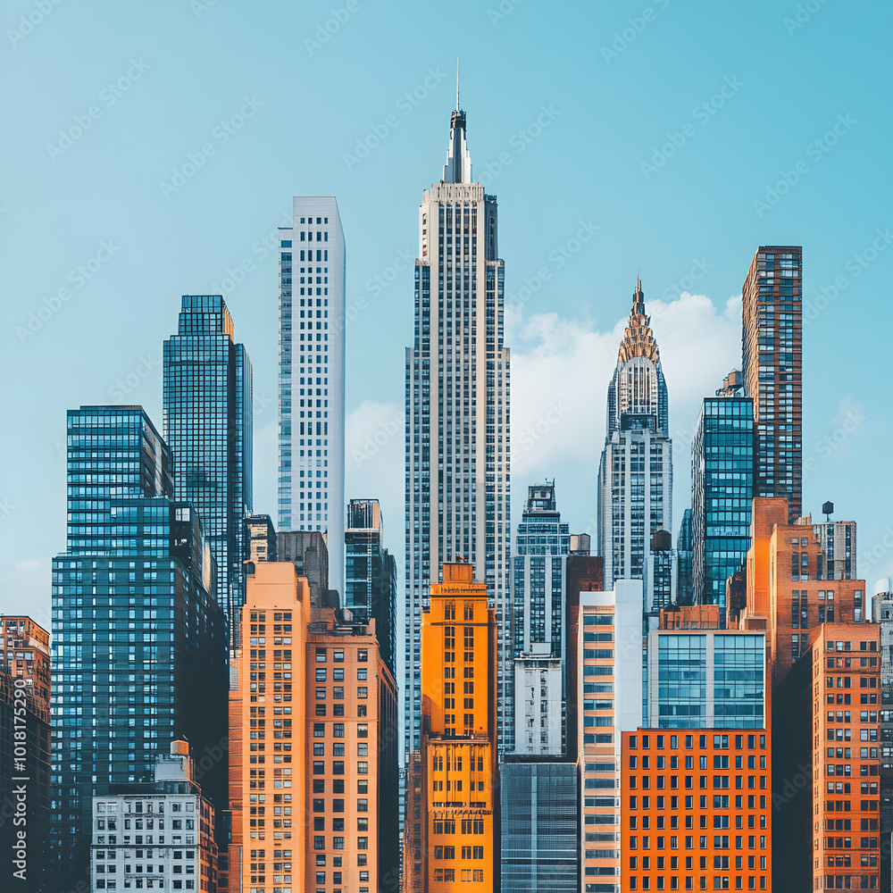 Obraz premium city skyline