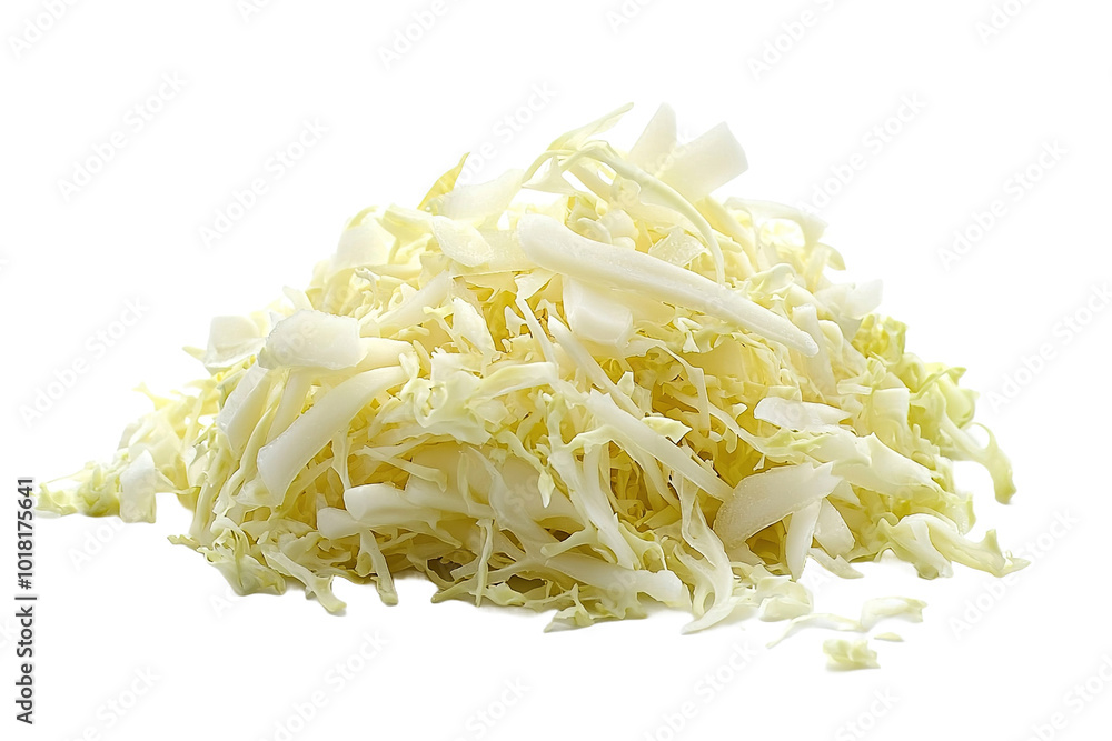 slices of Chinese Cabbage , side view, on isolated transparent background slices of Chinese Cabbage , side view, on isolated transparent background