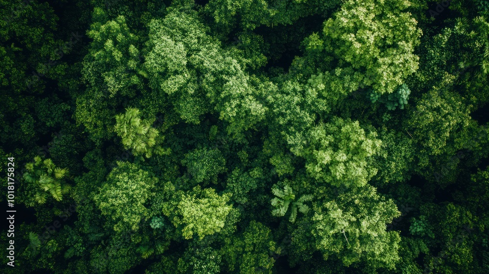 Aerial View of Lush Green Forest Aerial View of Lush Green Forest